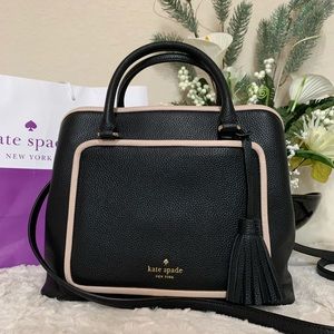 NWT Kate spade evangelie ward place black satchel